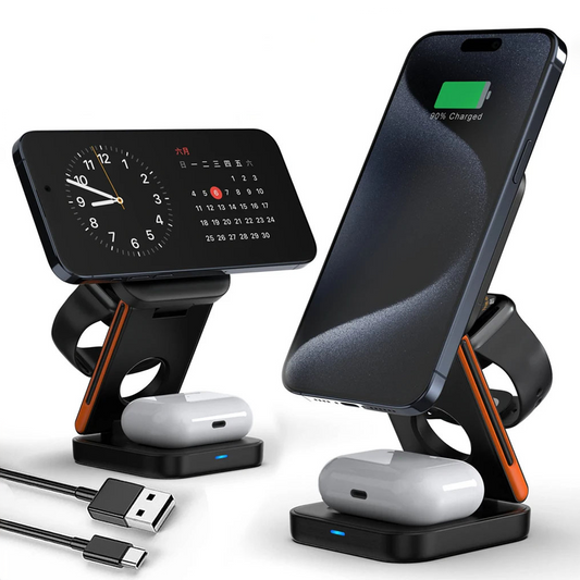 Faltbare 3-in-1-Ladestation