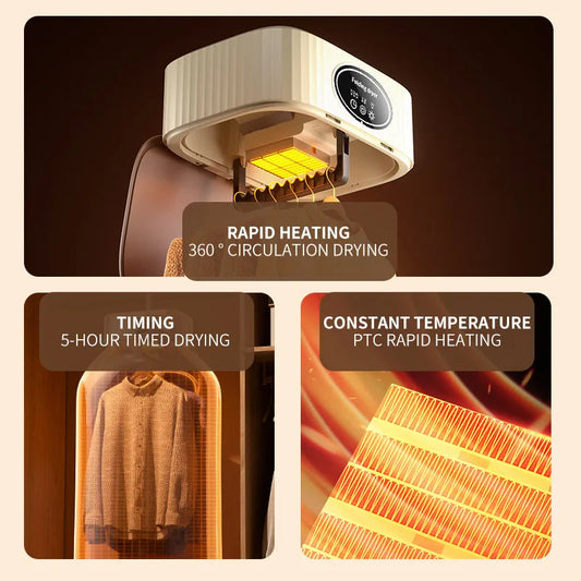 Gefalteter elektrischer Wäschetrockner Smart Rack