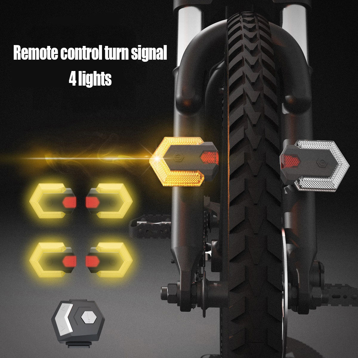 1Set Smart Turn Signals for Bicycle