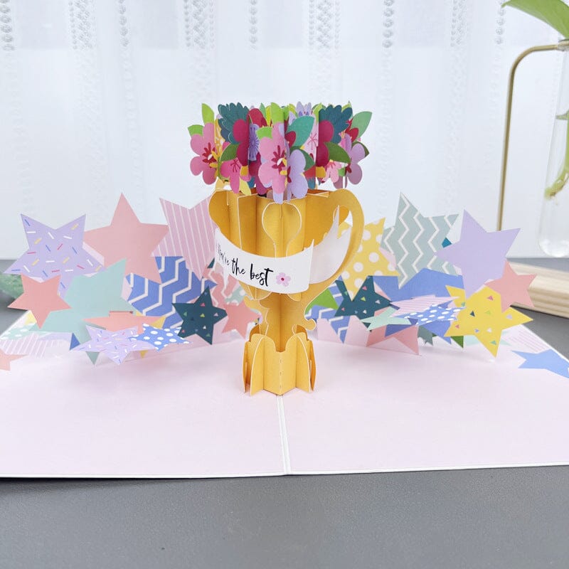 3D Blomsterkort