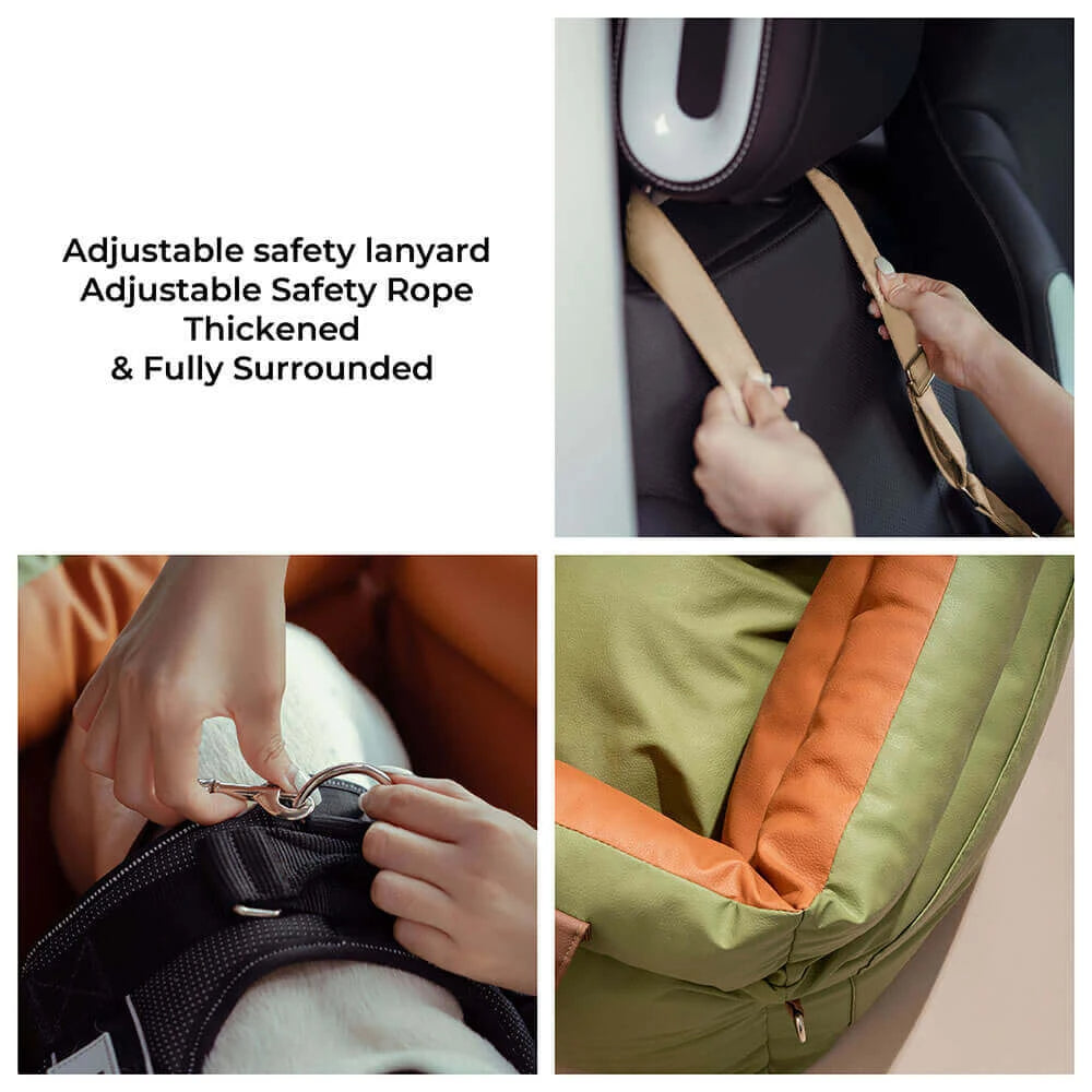 Hunde-Autositzbett mit Sicherheitsschnalle