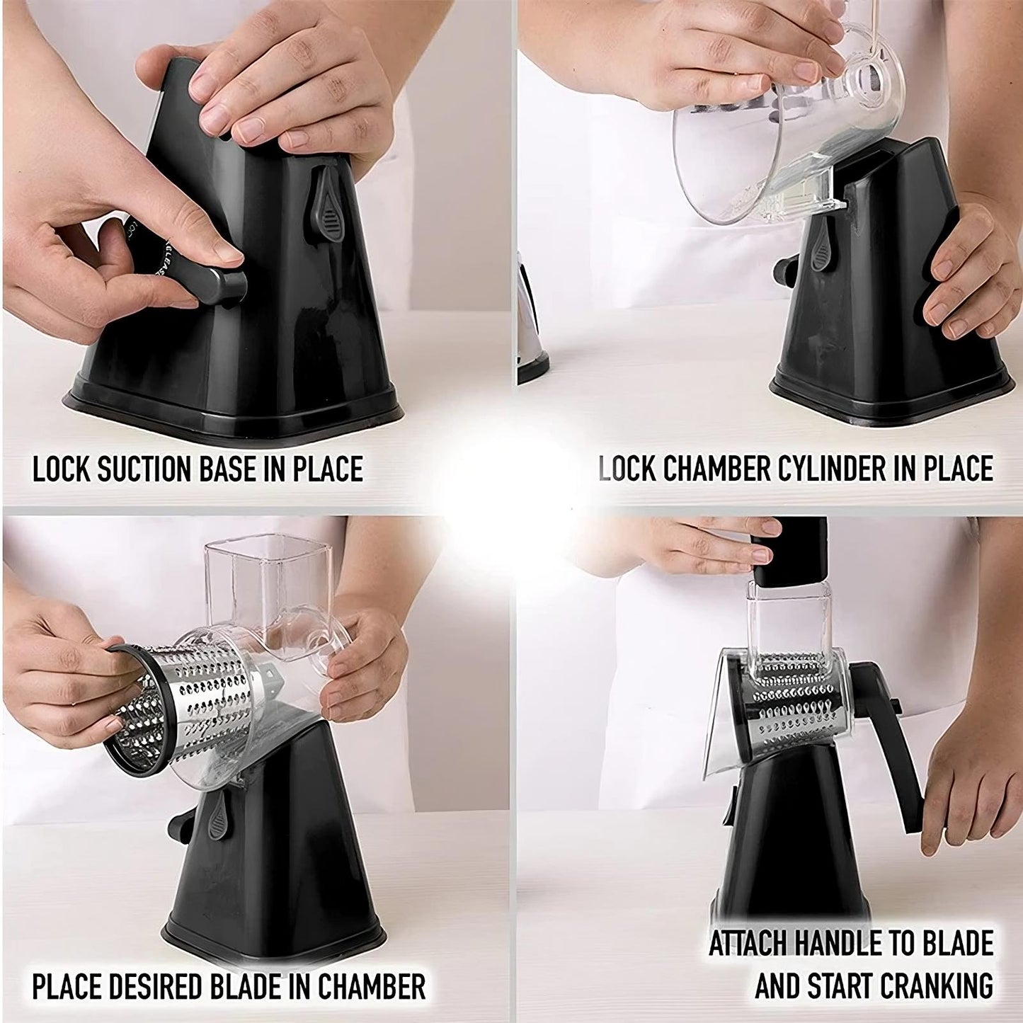 3-in-1-Käsereibe und Gemüseschneider