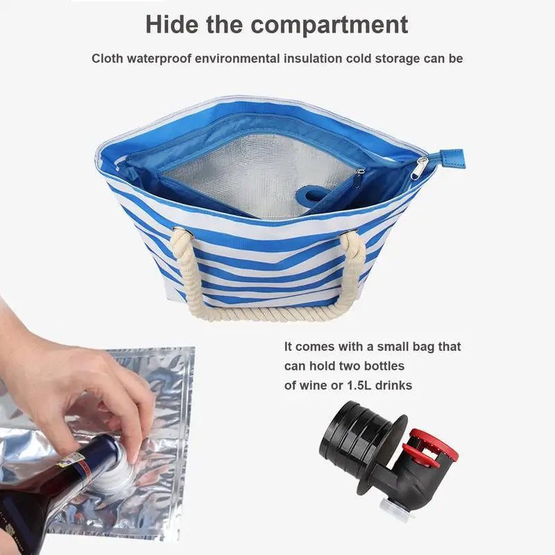 Isolierte Tragetasche mit Getränkespender