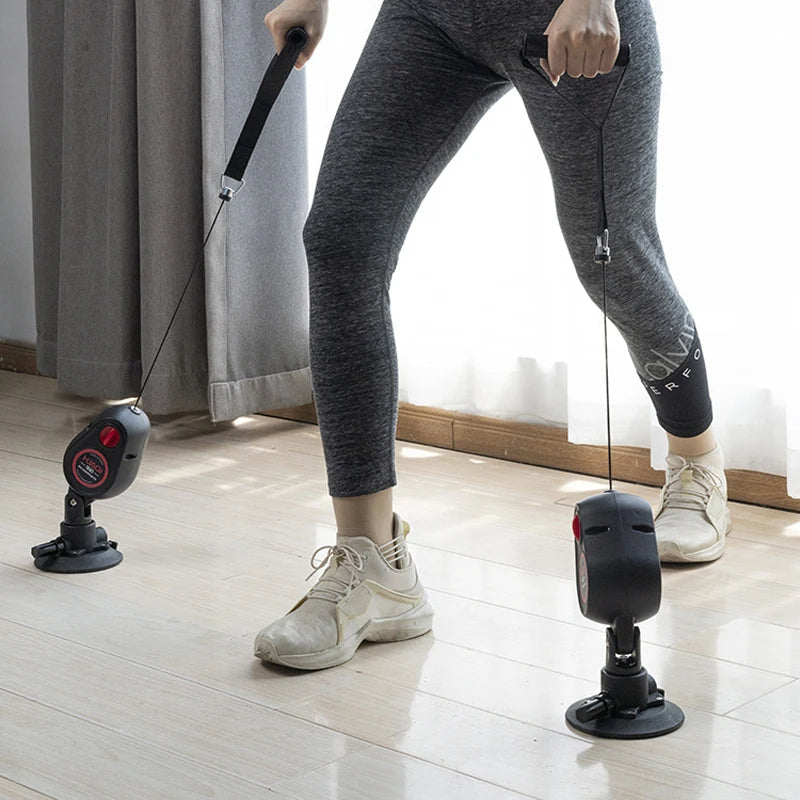 Fitness-Widerstands-Pull-Down-Seiltrainer mit Saugnapf