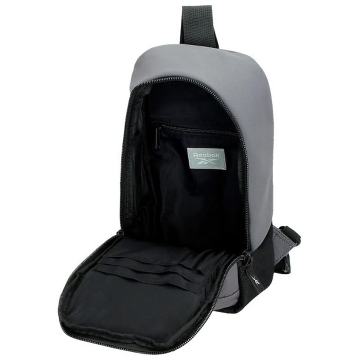 Axelväska Reebok Newport, grå, justerbar rem
