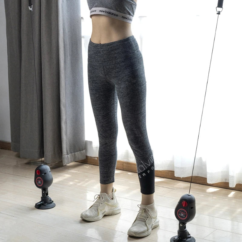 Fitness-Widerstands-Pull-Down-Seiltrainer mit Saugnapf