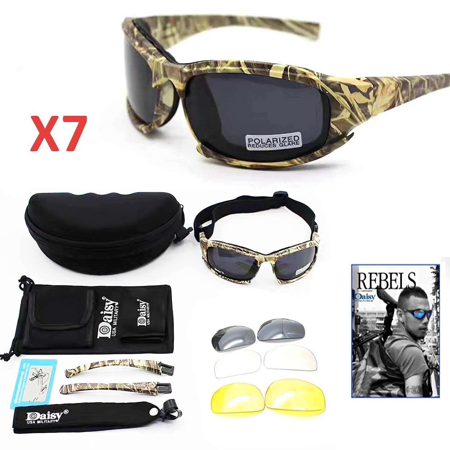 Photochromic Tactical Polarized Sunglasses
