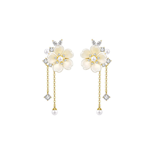 Exquisite Blossom Gold Earrings-0
