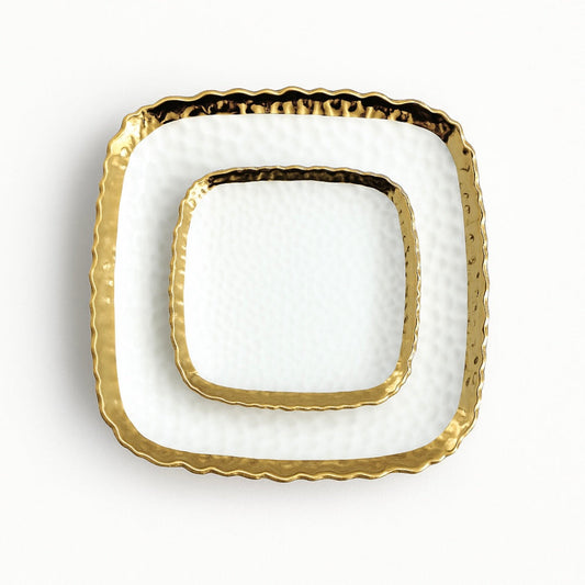 Patti Tallrik - Vit Keramik i 2 Storlekar