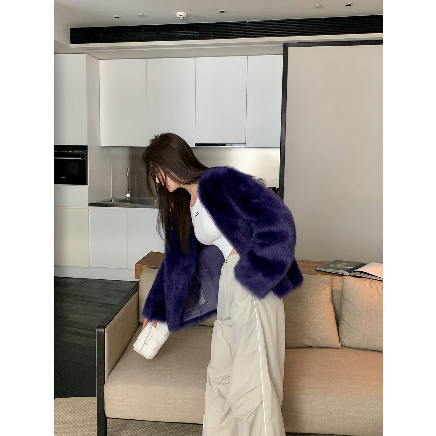 Babylon Phantom Nights Tuscan Sheepskin Pink Coat