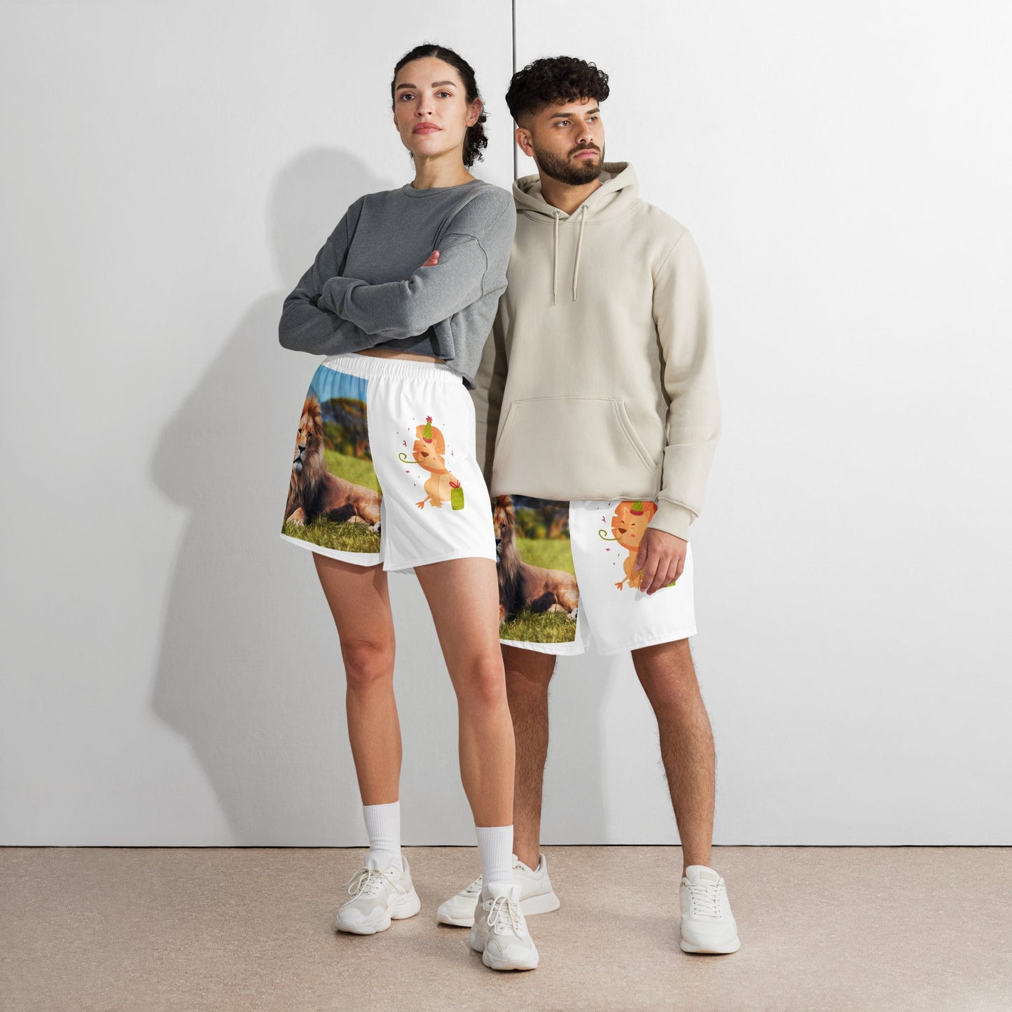 All-Over Print Unisex Athletic Long Shorts