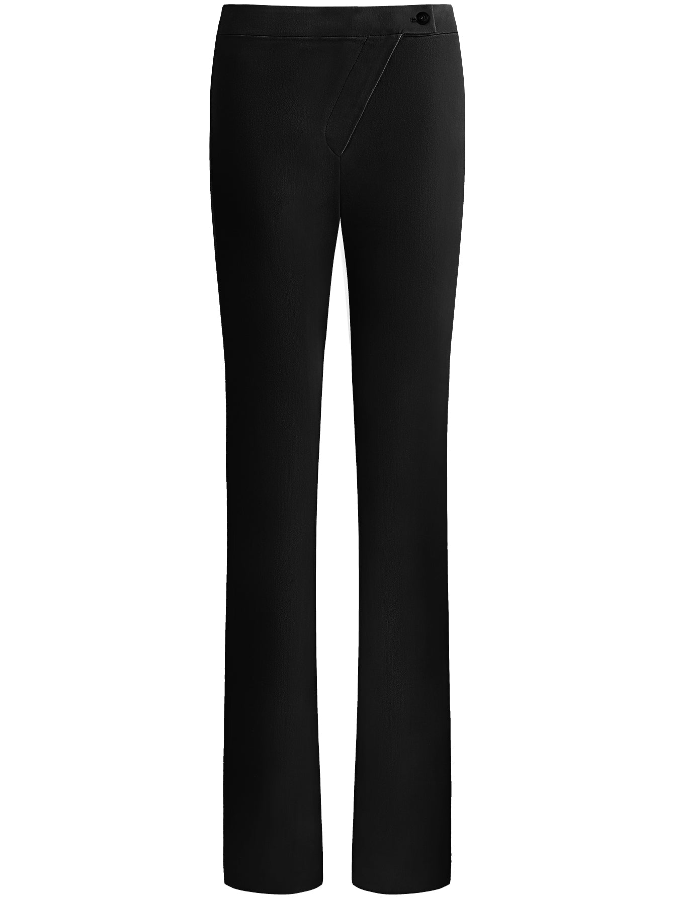 Black High-Waisted Flare Pants-3