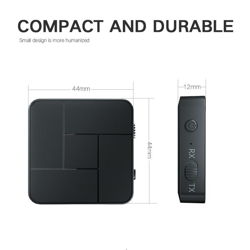 Bluetooth 5.0-ljudtransmitter och -mottagare