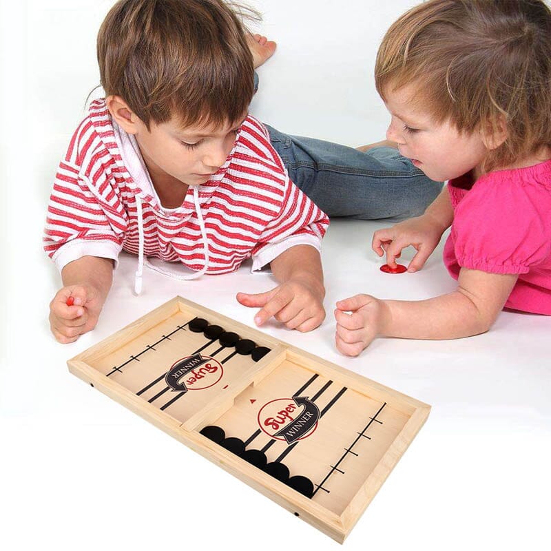 Fast Slingpuck Brädspel – Snabbt, Roligt och Perfekt för Familj och Vänner! 🏒🎲