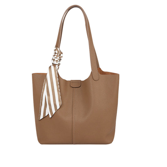 Brown Mahogany Large Tote Bag-0