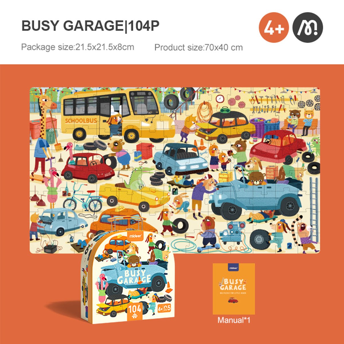 Busy Garage 104pcs Puzzle Gift Box-1