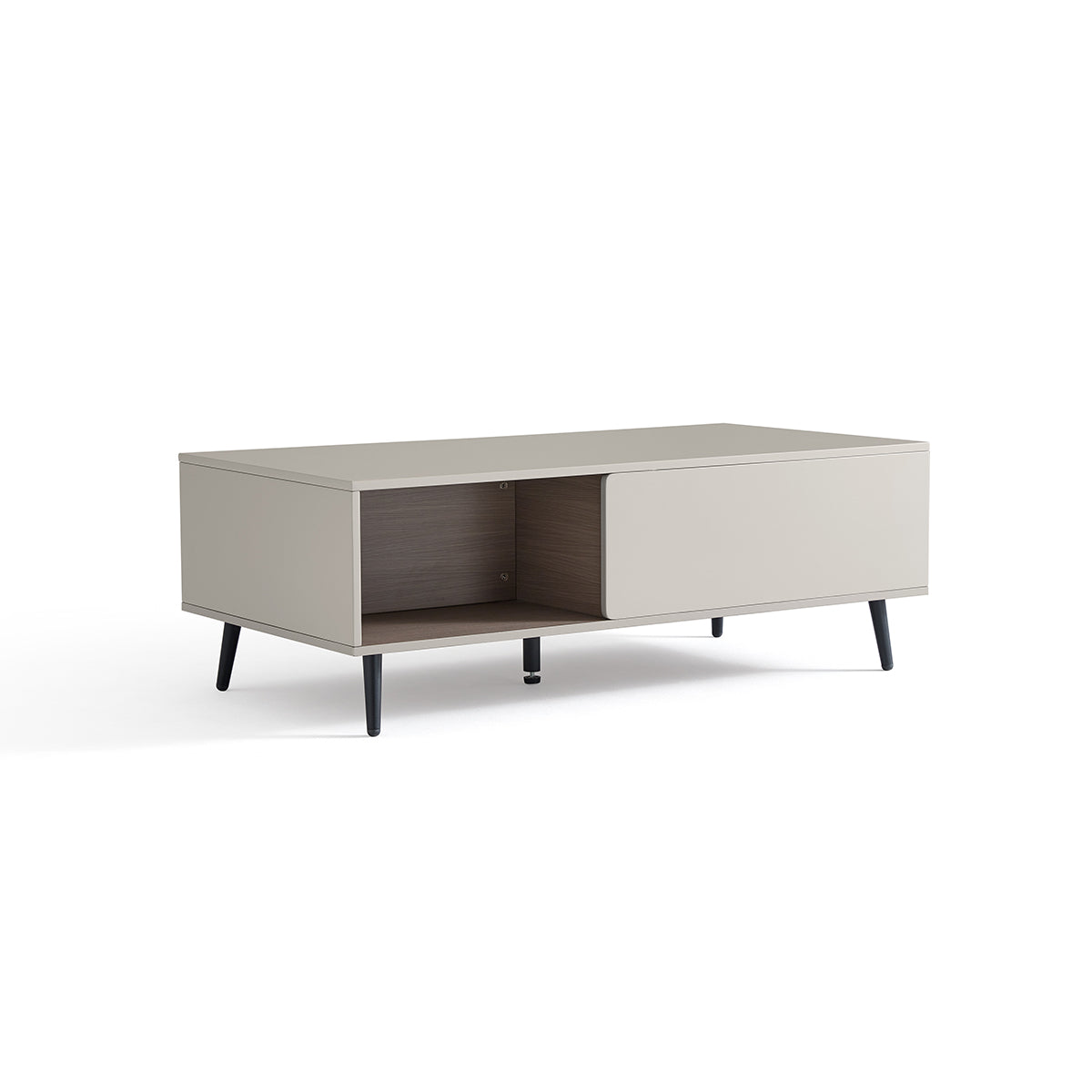 Cappuccino Taupe Coffee Table Cabinet-2