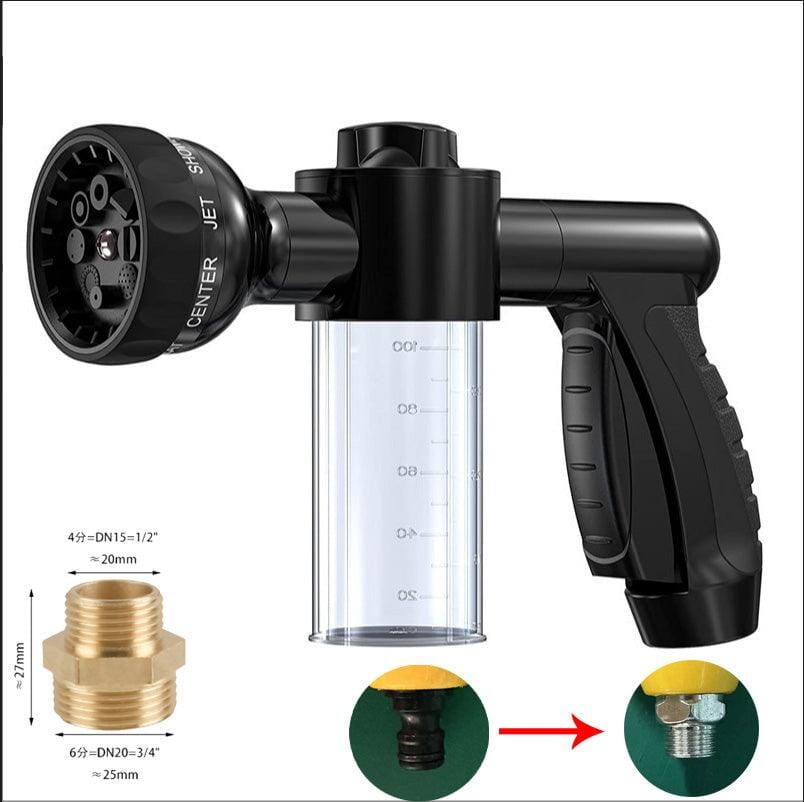CLEANDOG Hydro Jet Hunddusch med Skumfunktion