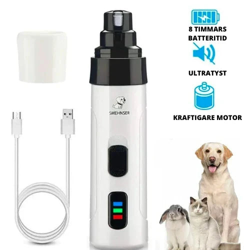 Elektrisk kloslip för hund och katt – säker och tyst nagelvård hemma