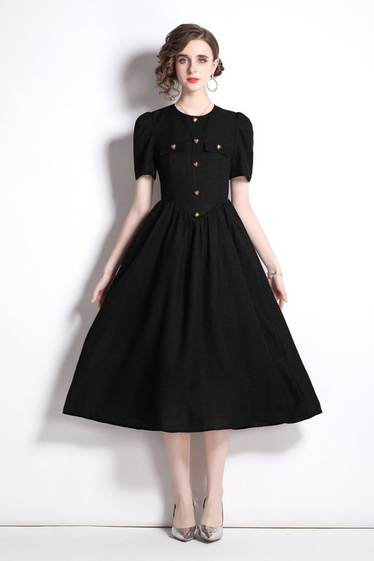 Everyday Elegant Black Dress-2