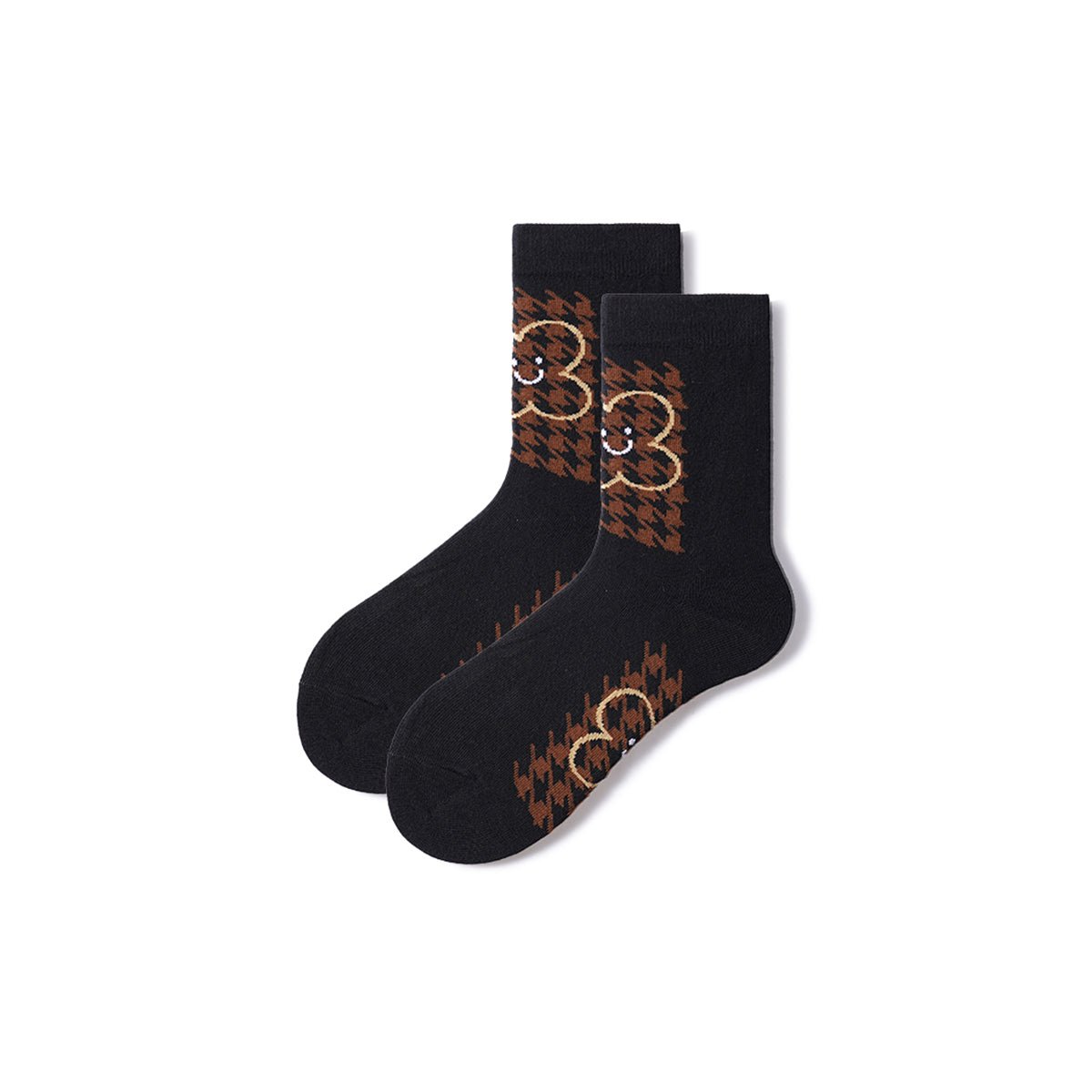 Fall Foliage All-season Women 5pcs Crew Socks Set-4