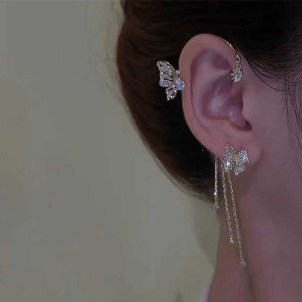 Fjärilsblomma örhängen