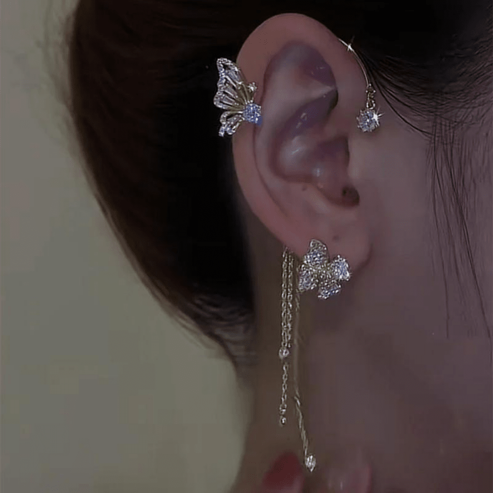 Fjärilsblomma örhängen