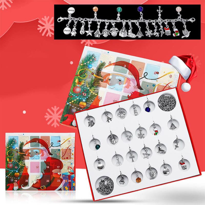 Julkalender DIY jularmband  (4 stilar）