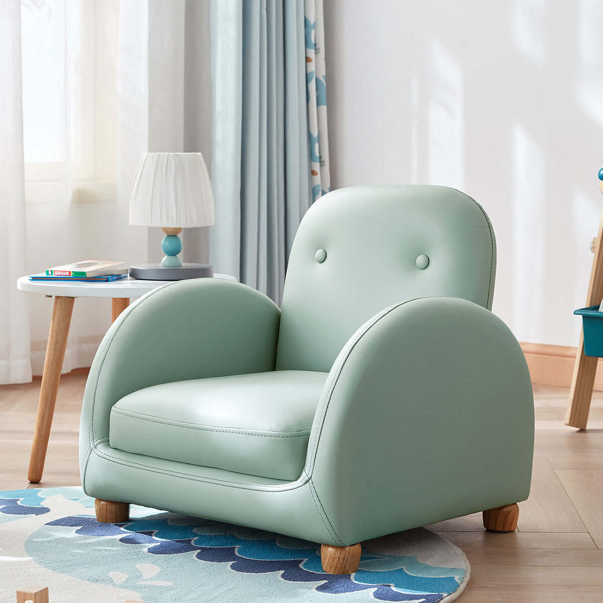 Lazy Cutie Kids Blue Recliner Chair-1