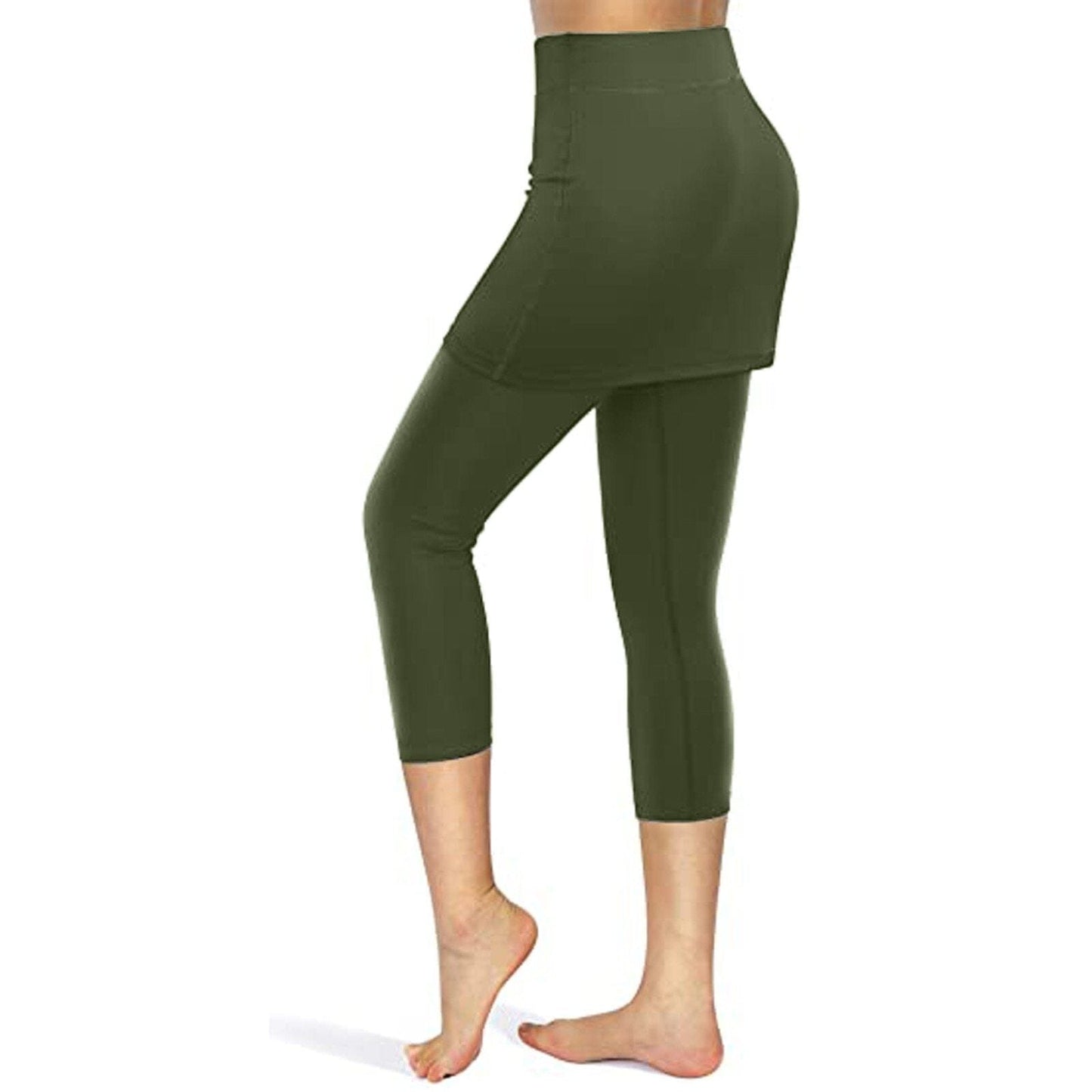 Leggings med kjol och fickor