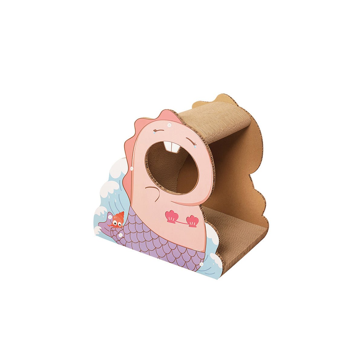 Little Dinosaur Pink Cat Scratching Board-0