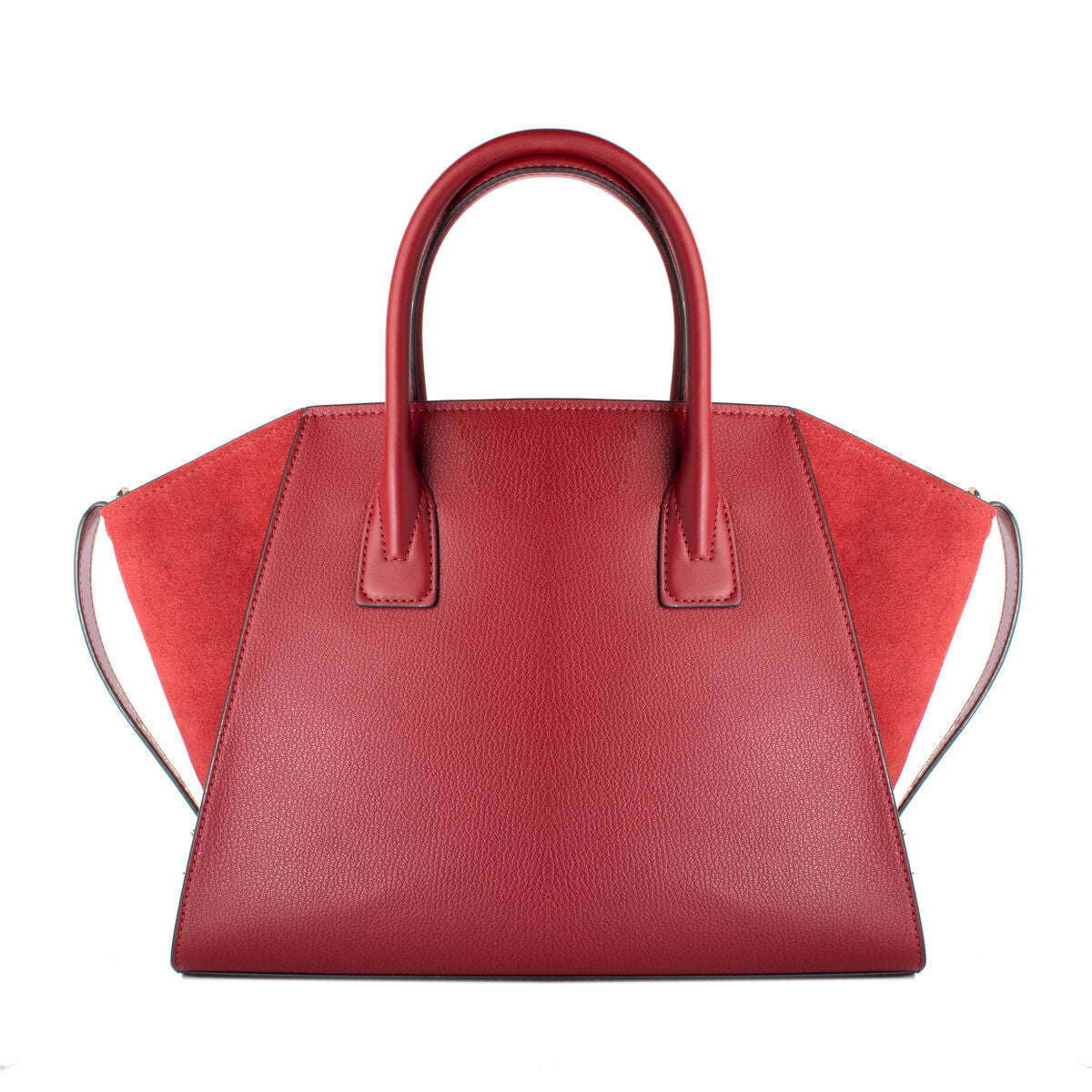 Michael Kors Handväska Avril Slat Blixtlasstangning Röd