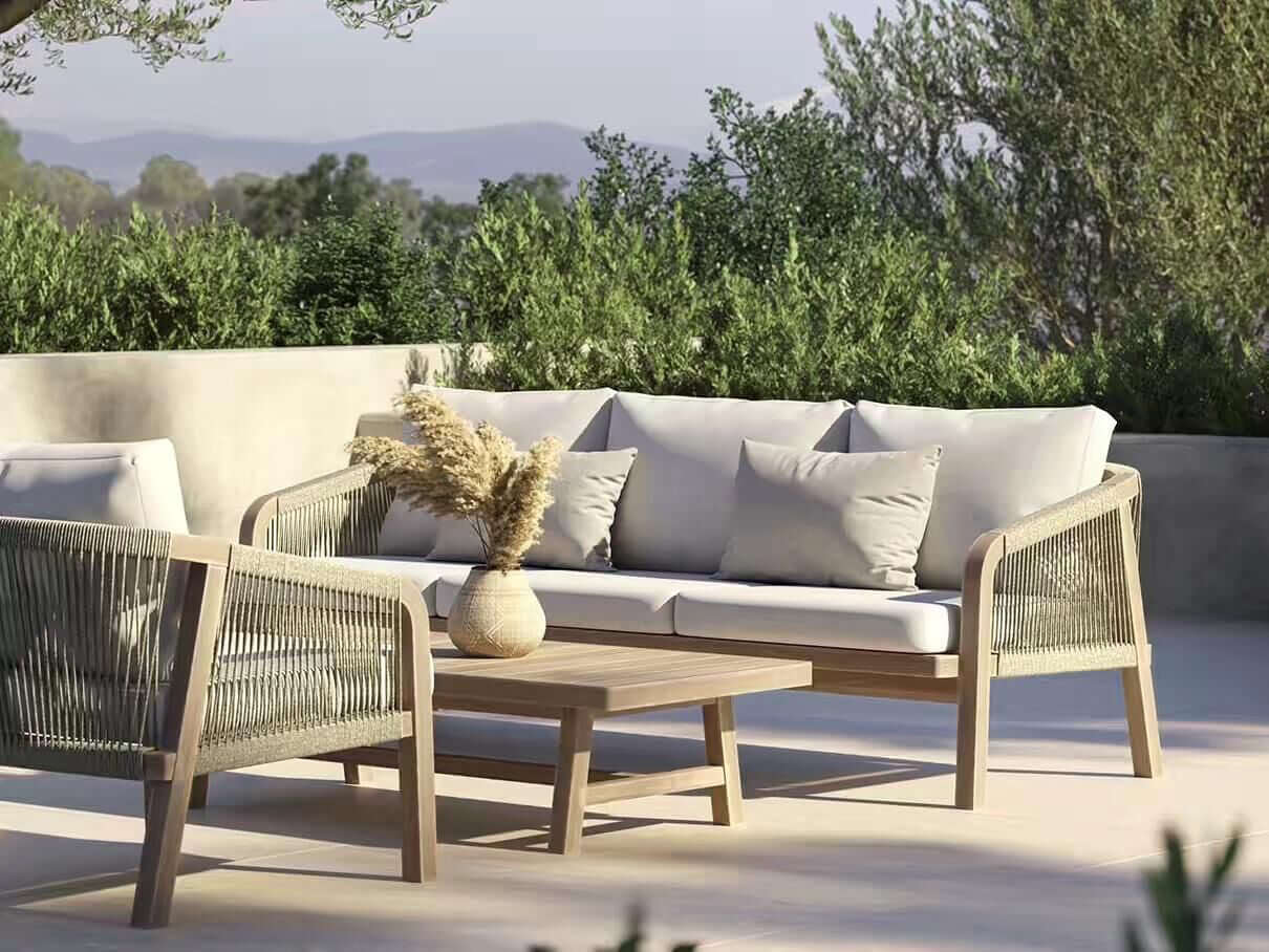 Monte Marble Long Sand Coffee Table-2