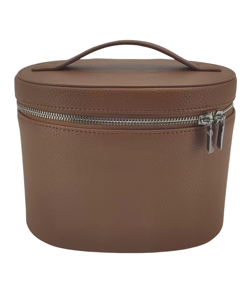 Necessär i läderlook, lätt att rengöra