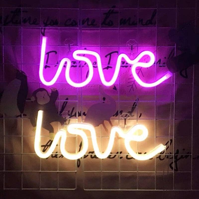 Neon lampa - LOVE