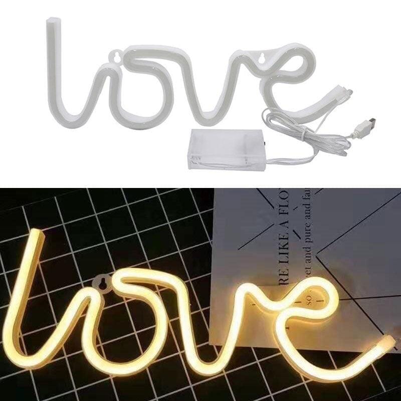 Neon lampa - LOVE