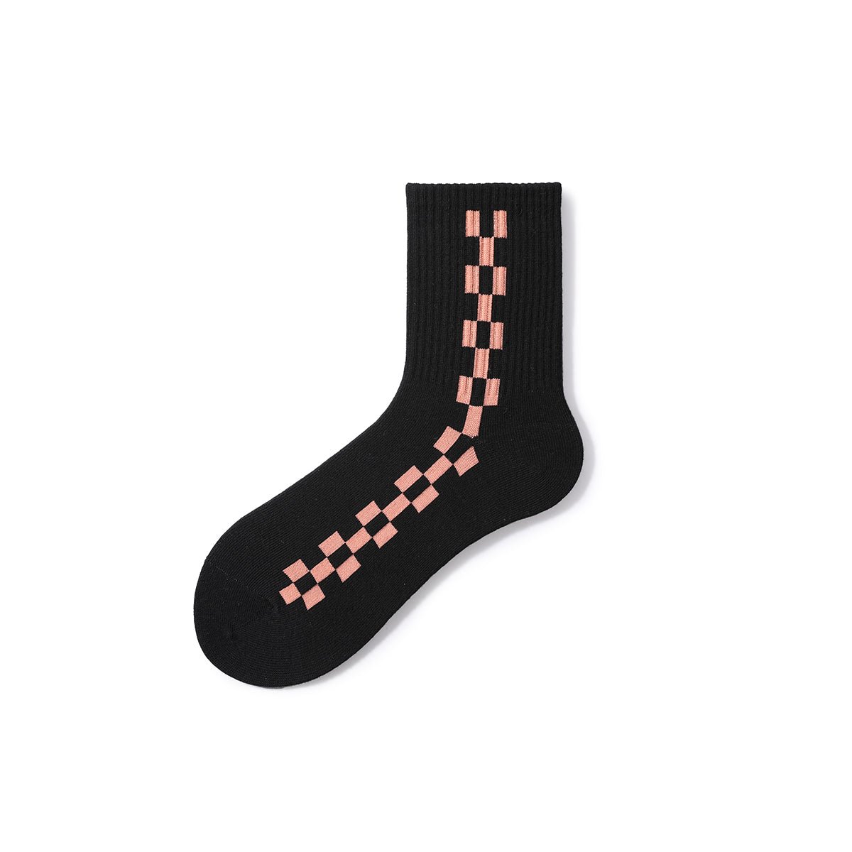 Neon Pink All-season Women 5pcs Active Low Cut Socks Set-2