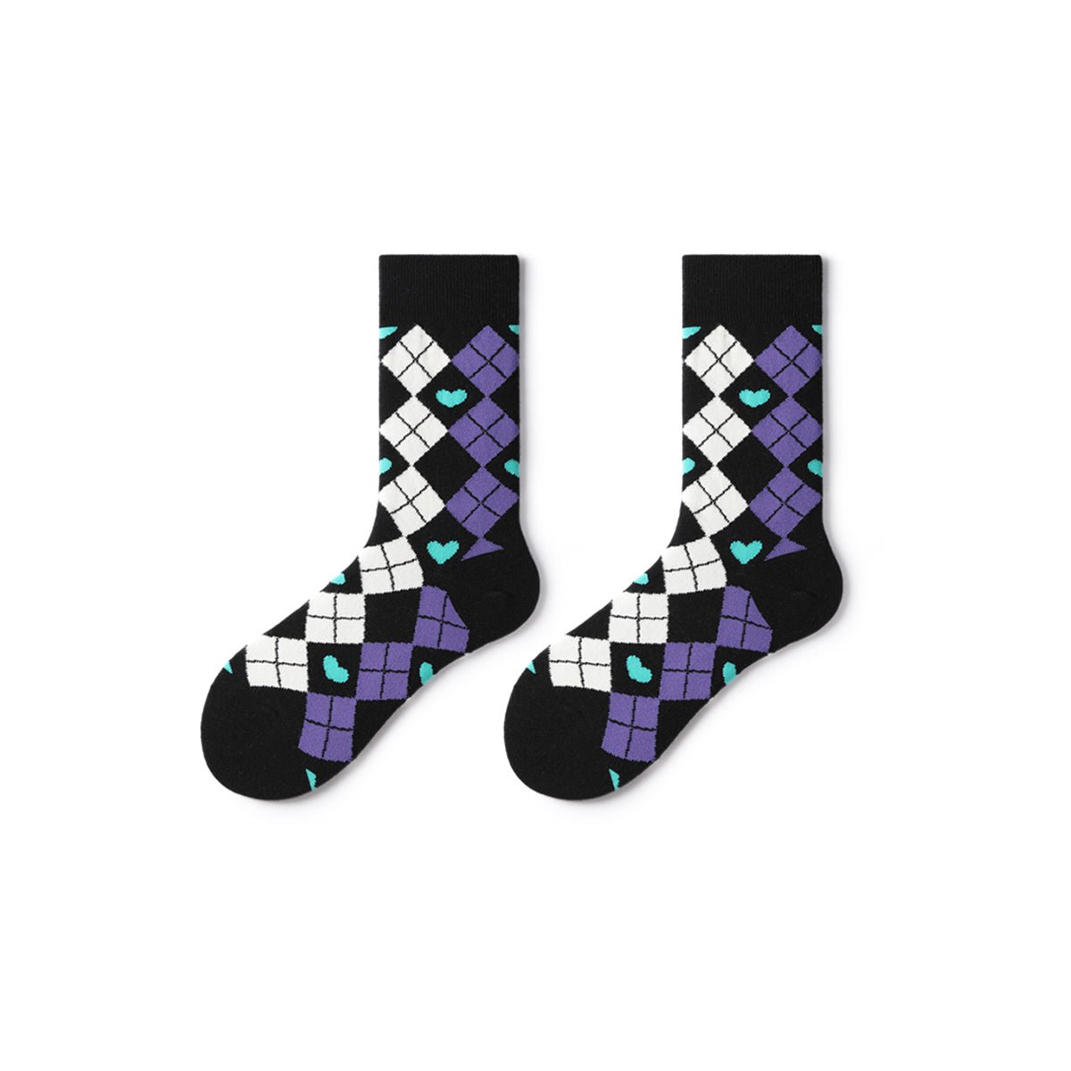 Night Love All-season Women 5pcs Crew Socks Set-4