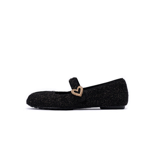 Oriental Split Toe Mary Jane Flat Shoes-0