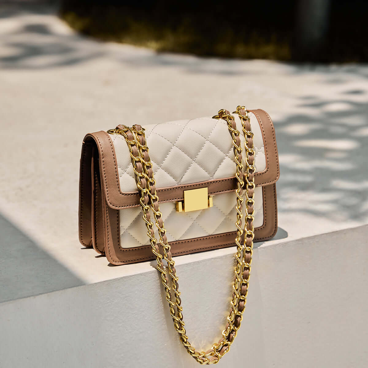 Paris Diamond-Quilted Chain Shoulder Bag-4