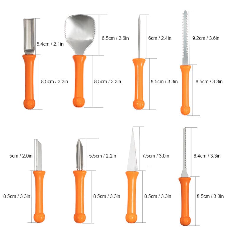 Pumpa Carving Kit i rostfritt stål