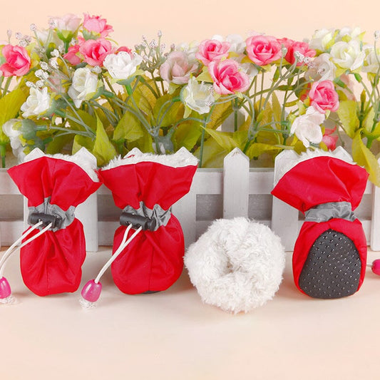 Reflektiva vadderade hundskor (4 skor)