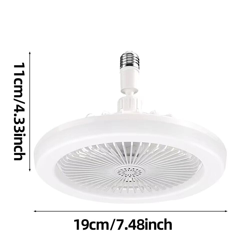 Roterbar 3-i-1 Takfläkt med LED-Belysning – Smidig Installation i E27 Lampsockel