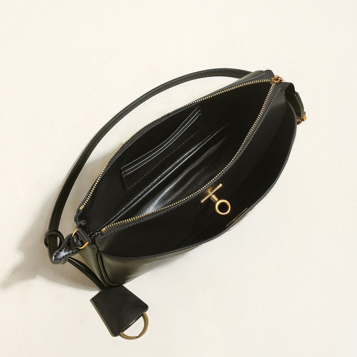 Santa Monica Leather Shoulder Bag-3