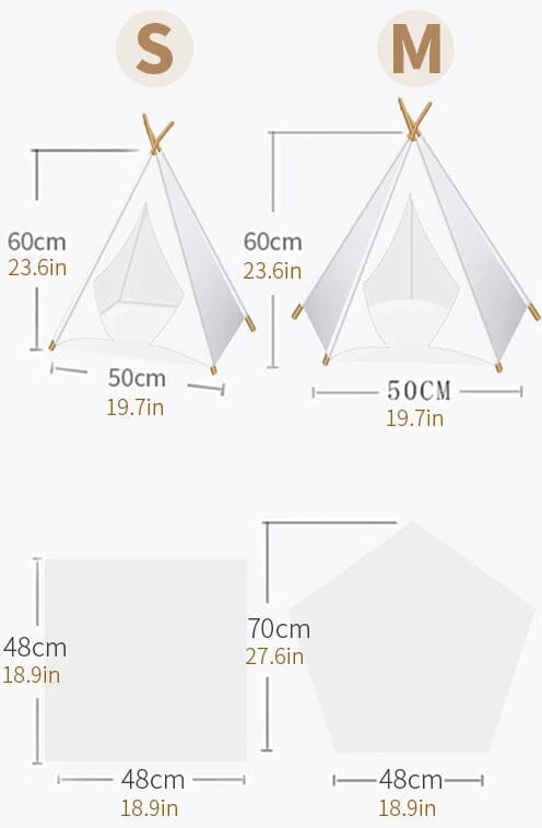 Tipi-tält för katter och hundar