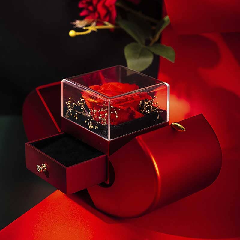 To My Love - Halsband - Med äkta ros - present till henne