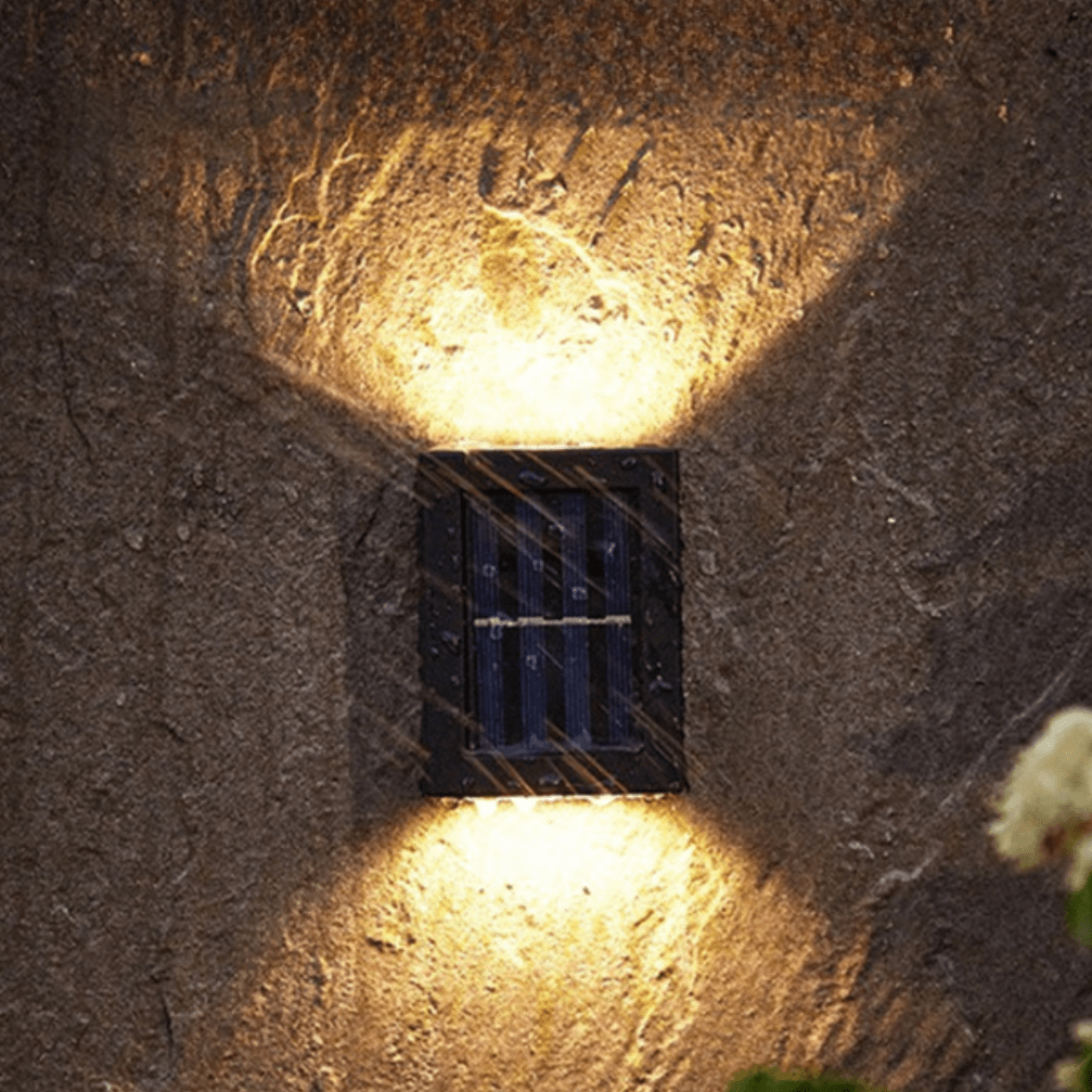 Trådlösa LED solcellsvägglampor Deluxe