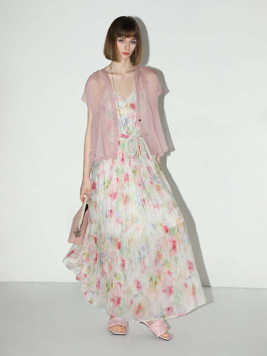 Whimsical Fairy Long Flowy Summer Dress-1