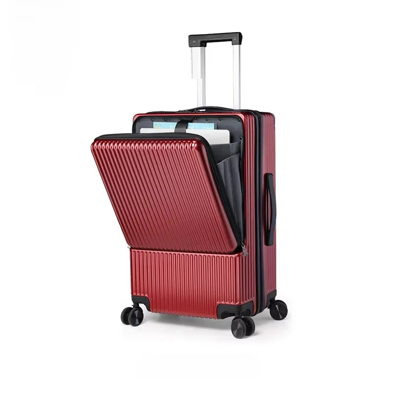 Resväska i ABS+PC, TSA-lås och framficka